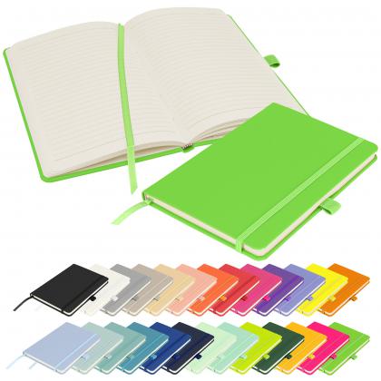 Notes London - Wilson Neon Certified Sustainably Sourced  Notebook in Neon Green