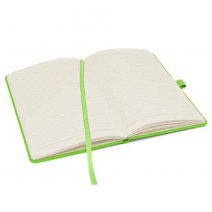 Notes London - Wilson Neon Certified Sustainably Sourced  Notebook in Neon Green