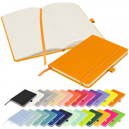 Notes London - Wilson Neon Certified Sustainably Sourced  Notebook in Neon Orange
