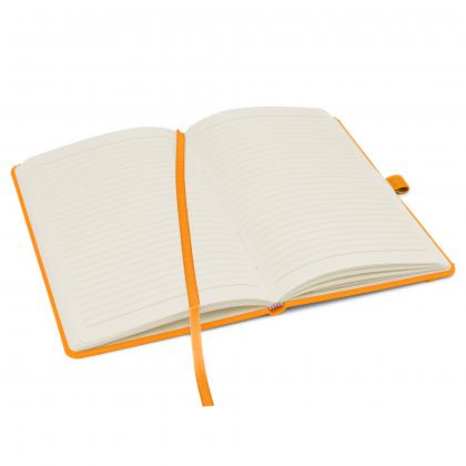 Notes London - Wilson Neon Certified Sustainably Sourced  Notebook in Neon Orange