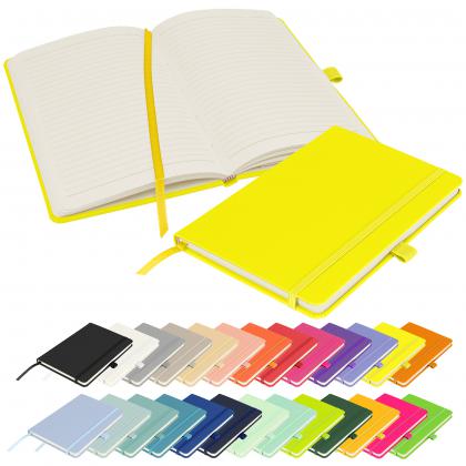 Notes London - Wilson Neon Certified Sustainably Sourced  Notebook in Neon Yellow