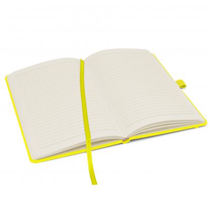 Notes London - Wilson Neon Certified Sustainably Sourced  Notebook in Neon Yellow