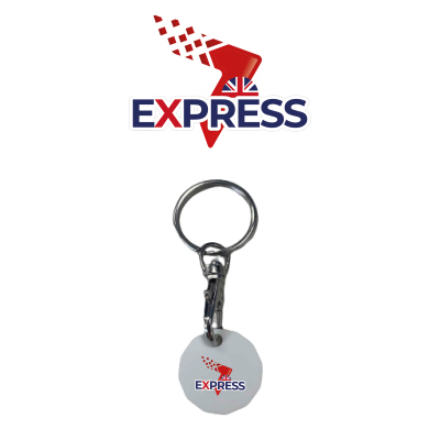 Express Plastic Trolley Coin Printed