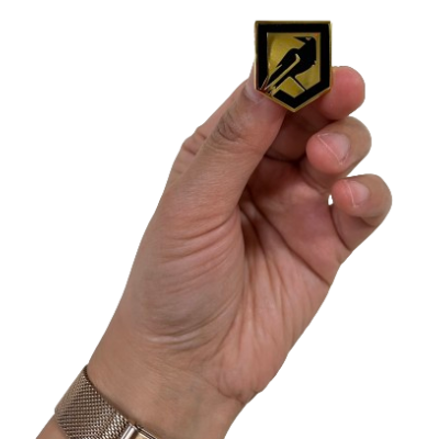 Hard Enamelled Pin Badges-35mm