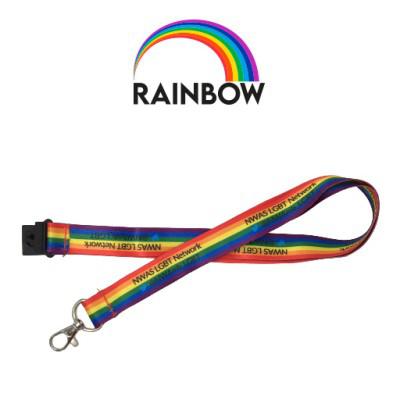 Rainbow Dye Sublimated Lanyard-25mm
