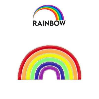 Rainbow Soft Enamelled Pin Badges-25mm