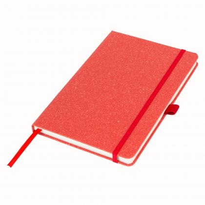 A5 Certified Sustainably Sourced Envirobook in Red