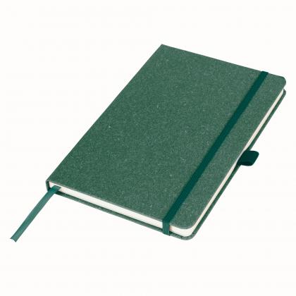 A5 Certified Sustainably Sourced  Envirobook in Green