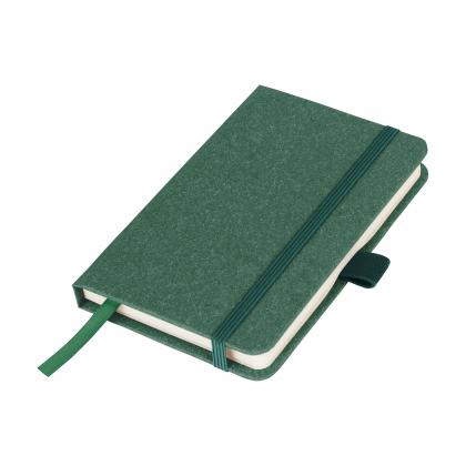 A6 Certified Sustainably Sourced Envirobook in Green