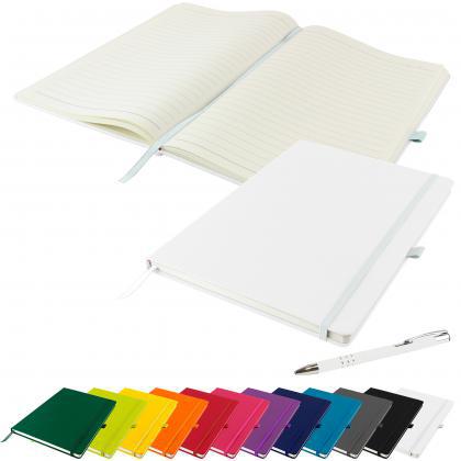 Dunn A4 Notebook and Pen Set in White