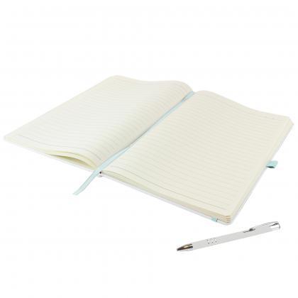 Dunn A4 Notebook and Pen Set in White