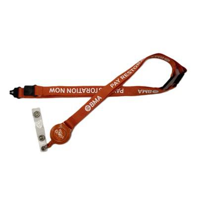 Dye Sublimated Lanyard with Ski Pull -15mm
