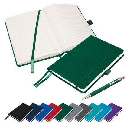 Moretti A5 Luxury Notebook & Pen Set in Green