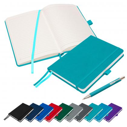 Moretti A5 Luxury Notebook & Pen Set in Teal