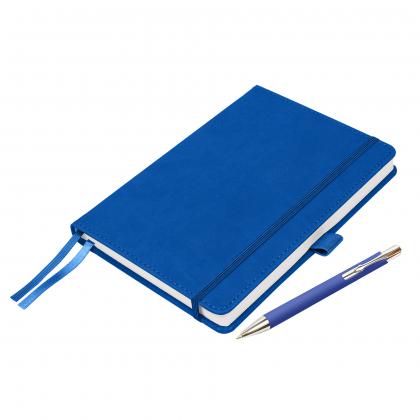 Moretti A5 Luxury Notebook & Pen Set in Blue