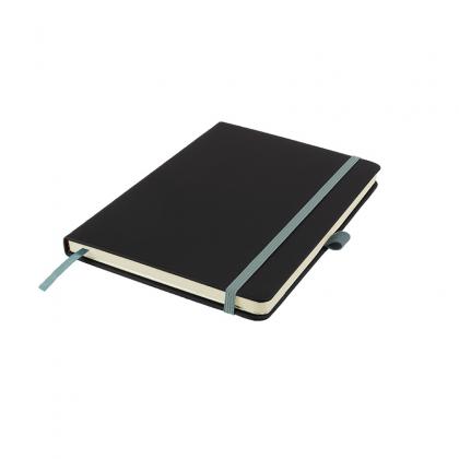 DeNiro A5 Lined Soft Touch PU Notebook in Grey