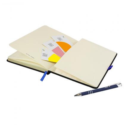 DeNiro A5 Notebook and Pen Set in Navy