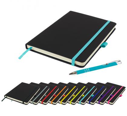 DeNiro A5 Notebook and Pen Set in Teal