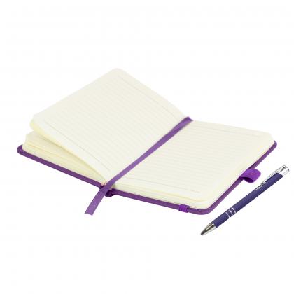 Moriarty A6 Notebook and Pen Set in Purple