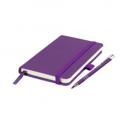 Moriarty A6 Notebook and Pen Set in Purple