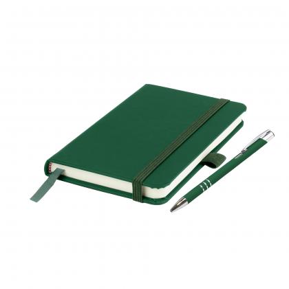 Moriarty A6 Notebook and Pen Set in Green