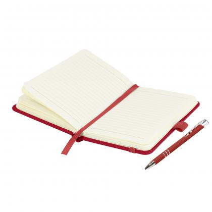 Moriarty A6 Notebook and Pen Set in Red