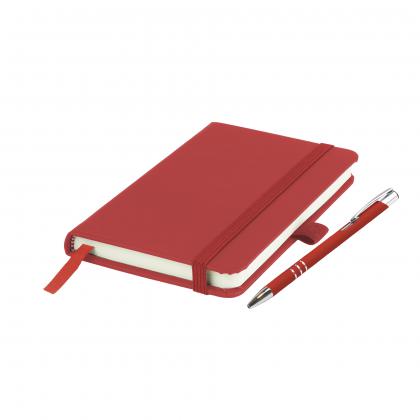 Moriarty A6 Notebook and Pen Set in Red