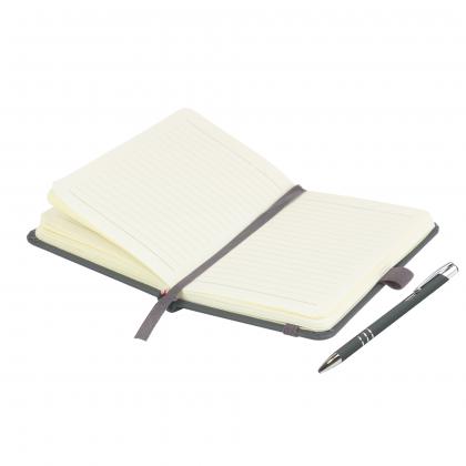 Moriarty A6 Notebook and Pen Set in Grey