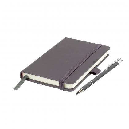 Moriarty A6 Notebook and Pen Set in Grey