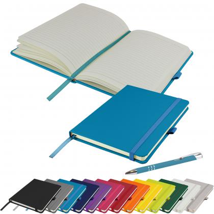 Dimes A5 Notebook and Pen Set in Teal