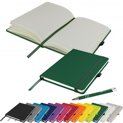 Dimes A5 Notebook and Pen Set in Green