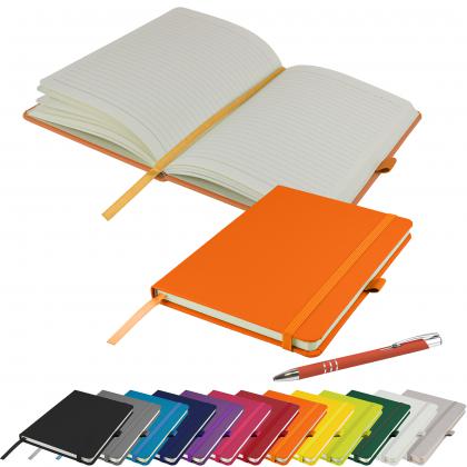 Dimes A5 Notebook and Pen Set in Orange