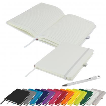 Dimes A5 Notebook and Pen Set in White