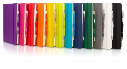 Dimes A5 Notebook and Pen Set in White