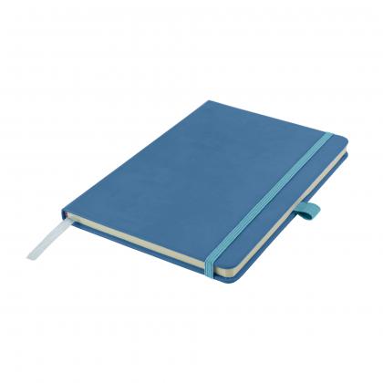 Watson A5 Budget Lined Soft Touch PU Notebooks in Blue