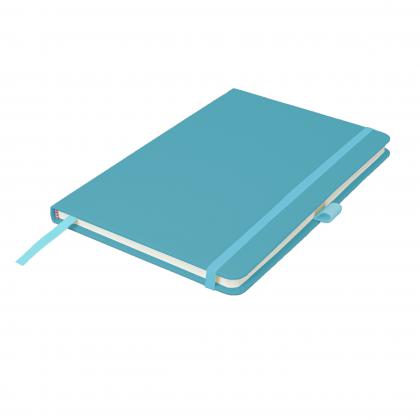 Watson A5 Budget Lined Soft Touch PU Notebooks in Teal
