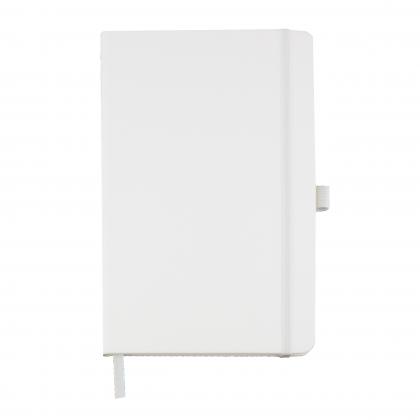 Watson A5 Budget Lined Soft Touch PU Notebooks in White