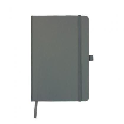 Watson A5 Budget Lined Soft Touch PU Notebooks in Grey