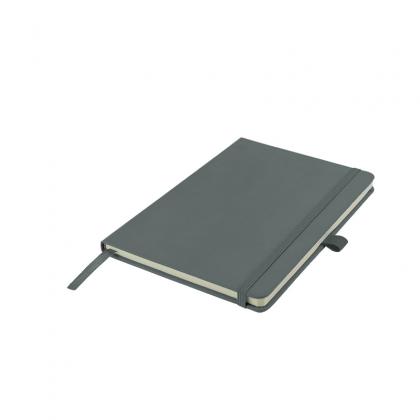 Watson A5 Budget Lined Soft Touch PU Notebooks in Grey