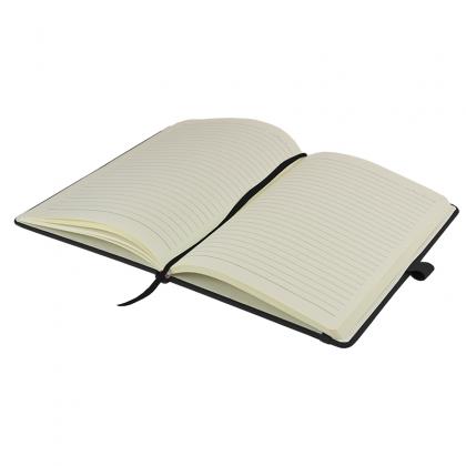 Watson A5 Budget Lined Soft Touch PU Notebooks in Black