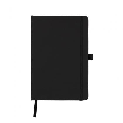 Watson A5 Budget Lined Soft Touch PU Notebooks in Black