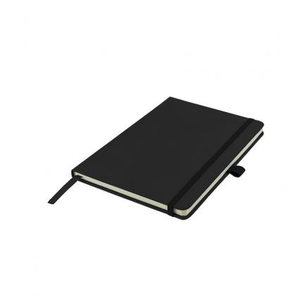 Watson A5 Budget Lined Soft Touch PU Notebooks in Black