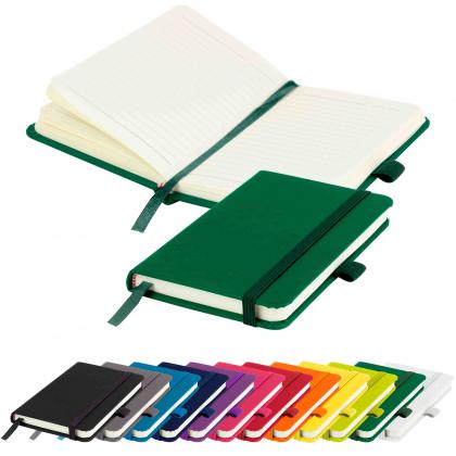 Moriarty A6 Lined Soft Touch PU Notebook in Green