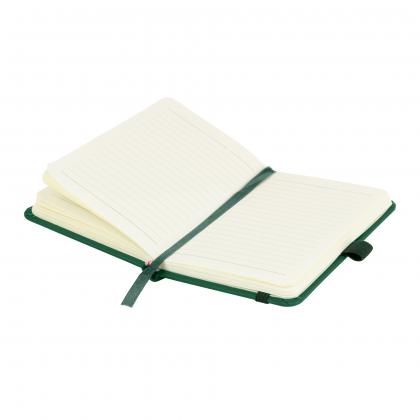 Moriarty A6 Lined Soft Touch PU Notebook in Green
