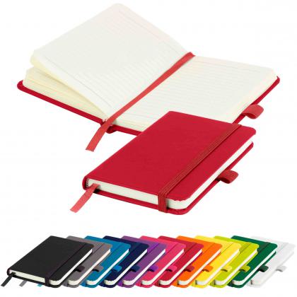 Moriarty A6 Lined Soft Touch PU Notebook in Red