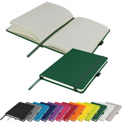 Dimes A5 Lined Soft Touch PU Notebook in Green