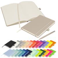 Notes London - Wilson A5 Certified Sustainably Sourced  Notebook & Pen Set in Pastel Mushroom