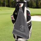 Aztex Eyelet and Chain Cotton Golf Towel