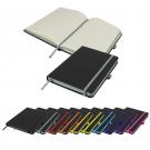 DeNiro Edge A5 Lined Soft Touch PU Notebook in Grey