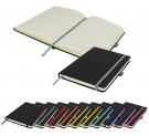 DeNiro A5 Lined Soft Touch PU Notebook in Grey
